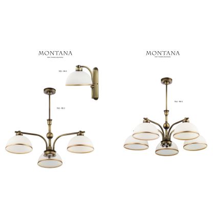 Jupiter 1163 - Suspension MONTANA 3xE27/60W/230V