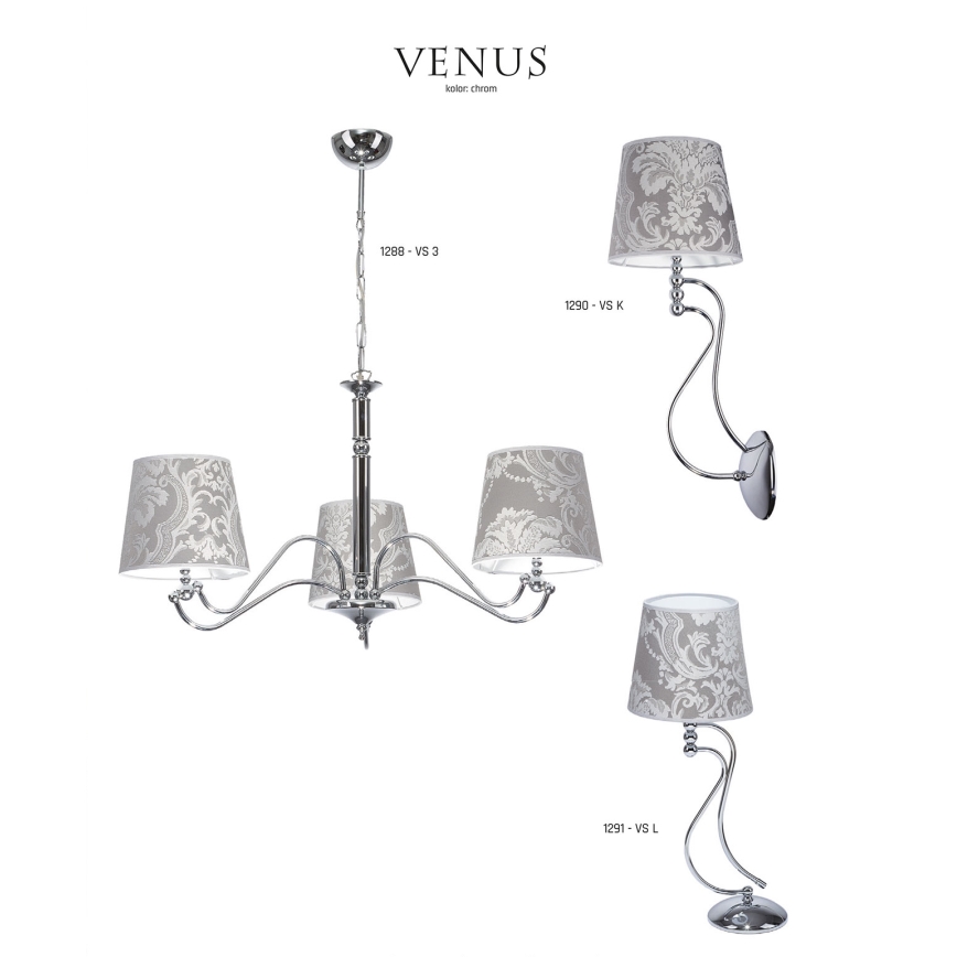 JUPITER 1289-VS5 - Suspension VENUS 5xE27/60W