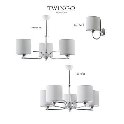 Jupiter 1406 - TW K B - Applique murale TWINGO 1xE27/60W/230V