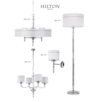 Jupiter 1426- Lustre avec chaîne HILTON 6xE27/60W/230V
