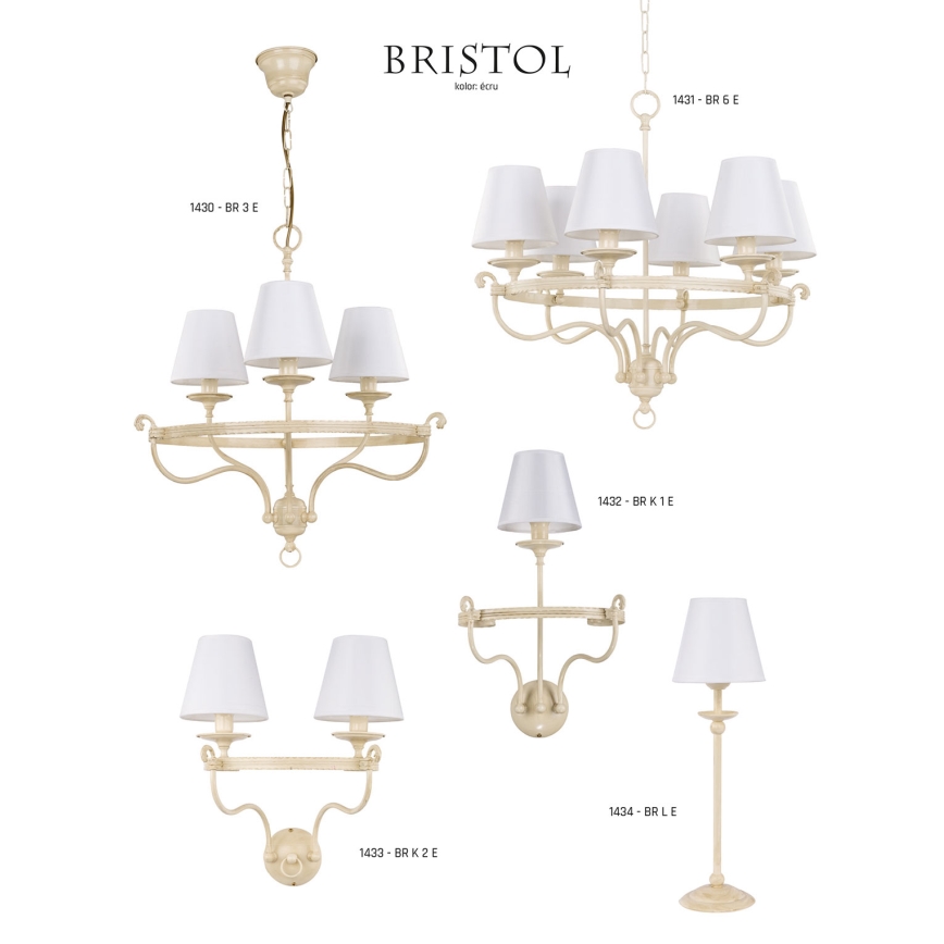 Jupiter 1432 - Applique murale BRISTOL 1xE14/40W/230V