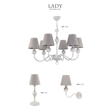 Jupiter 1589 - LY L BI - lampe de table LADY E14/40W