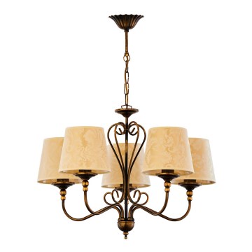 Jupiter 1751 - Lustre avec chaîne SOFIA 5xE27/60W/230V