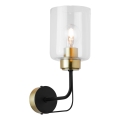 Jupiter 1883 - Applique murale CERES 1xE27/15W/230V dorée/noire