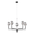 Jupiter 1888 - Suspension sur câble ERIS 5xG9/14W/230V chrome mat/noir/gris fumé