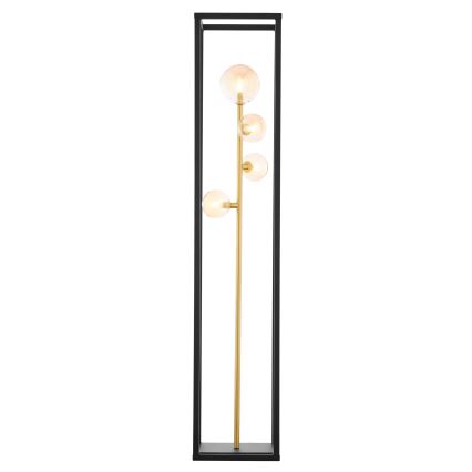 Jupiter 1911 - Lampadaire NEPTUN 4xG9/14W/230V doré/noir/beige fumé