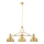 Jupiter 1915 - Suspension sur tige PLATINO 3xE27/60W/230V laiton
