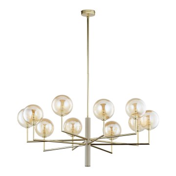 Jupiter 1977 - Suspension-barre FEME 10xG9/10W/230V doré/beige