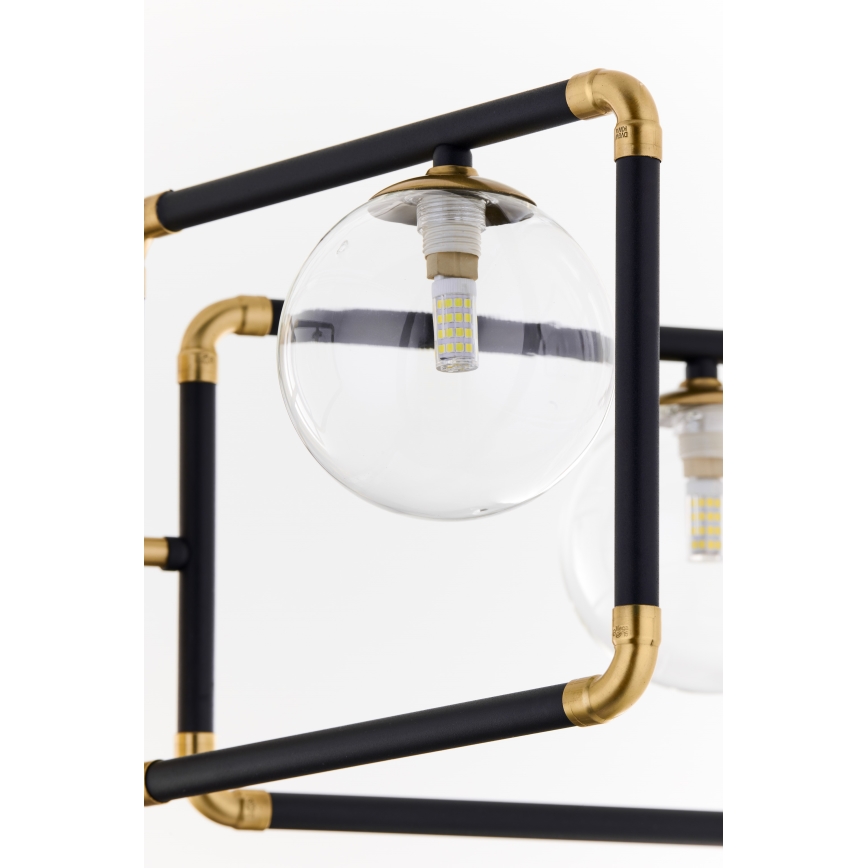 Jupiter 1985 - Suspension-barre IBRA 5xG9/10W/230V noir/doré