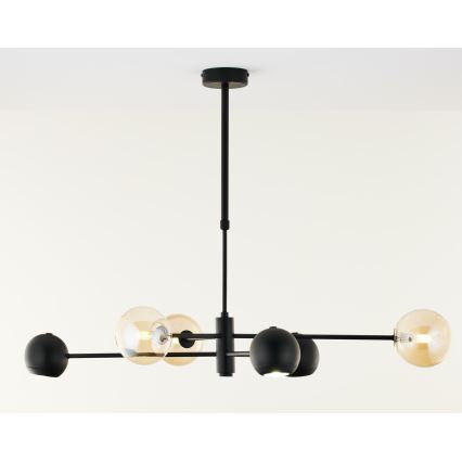 Jupiter 1993 - Suspension-barre MOKA 3xGU10/10W/230V + 3xG9/10W/230V noir/beige