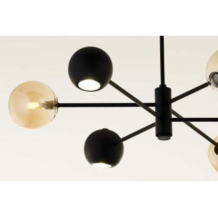 Jupiter 1993 - Suspension-barre MOKA 3xGU10/10W/230V + 3xG9/10W/230V noir/beige