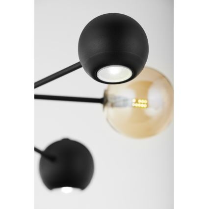 Jupiter 1993 - Suspension-barre MOKA 3xGU10/10W/230V + 3xG9/10W/230V noir/beige