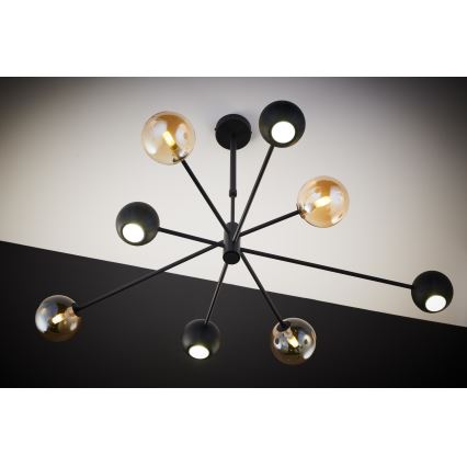 Jupiter 1994 - Suspension-barre MOKA 4xGU10/10W/230V + 4xG9/10W/230V noir/beige