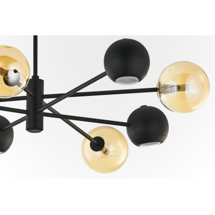 Jupiter 1994 - Suspension-barre MOKA 4xGU10/10W/230V + 4xG9/10W/230V noir/beige