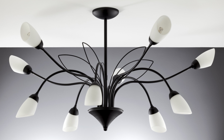 Jupiter 2056 - Lustre sur tige GLORIOSA 10xG9/14W/230V noir