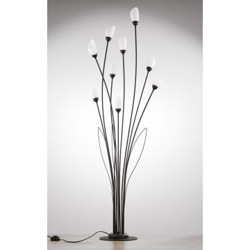 Jupiter 2058 - Lampadaire GLORIOSA 9xG9/14W/230V noir