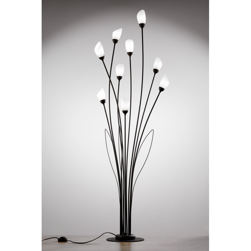 Jupiter 2058 - Lampadaire GLORIOSA 9xG9/14W/230V noir