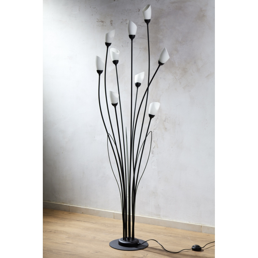 Jupiter 2058 - Lampadaire GLORIOSA 9xG9/14W/230V noir