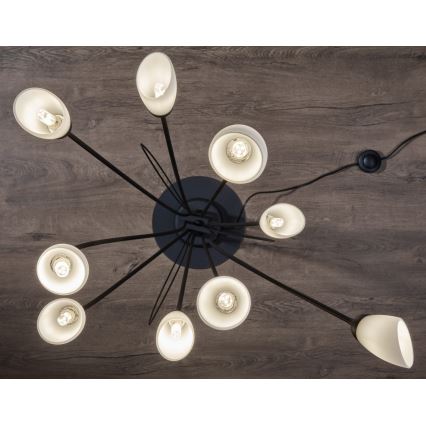 Jupiter 2058 - Lampadaire GLORIOSA 9xG9/14W/230V noir