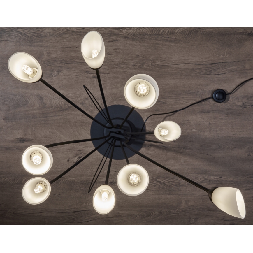 Jupiter 2058 - Lampadaire GLORIOSA 9xG9/14W/230V noir