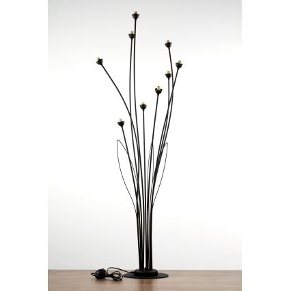 Jupiter 2058 - Lampadaire GLORIOSA 9xG9/14W/230V noir