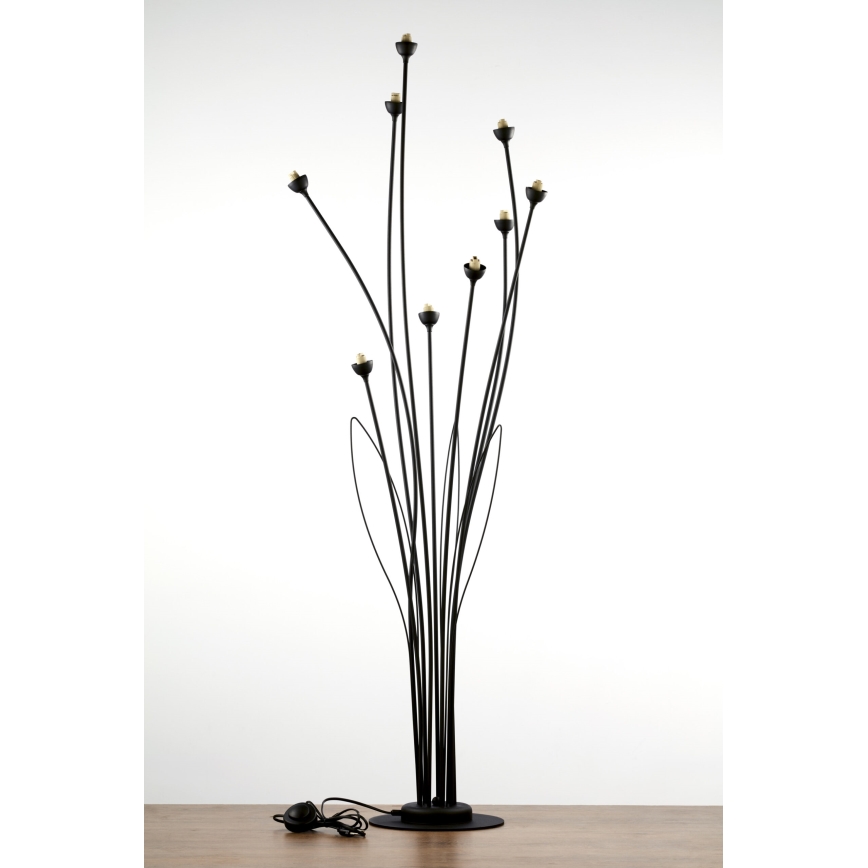 Jupiter 2058 - Lampadaire GLORIOSA 9xG9/14W/230V noir