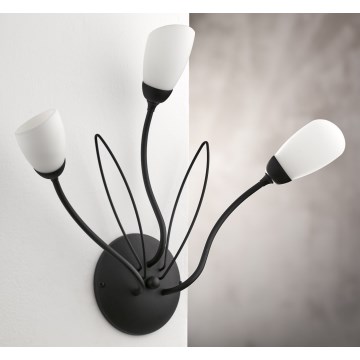 Jupiter 2059 - Applique murale GLORIOSA 3xG9/14W/230V noire