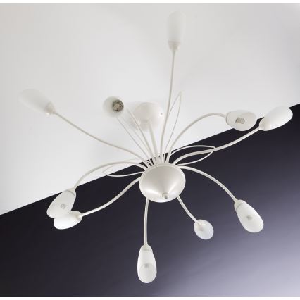 Jupiter 2061 - Lustre sur tige GLORIOSA 10xG9/14W/230V crème