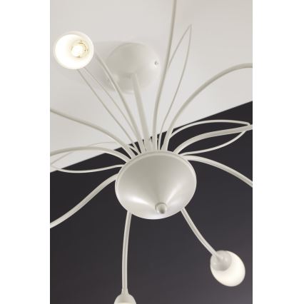 Jupiter 2061 - Lustre sur tige GLORIOSA 10xG9/14W/230V crème