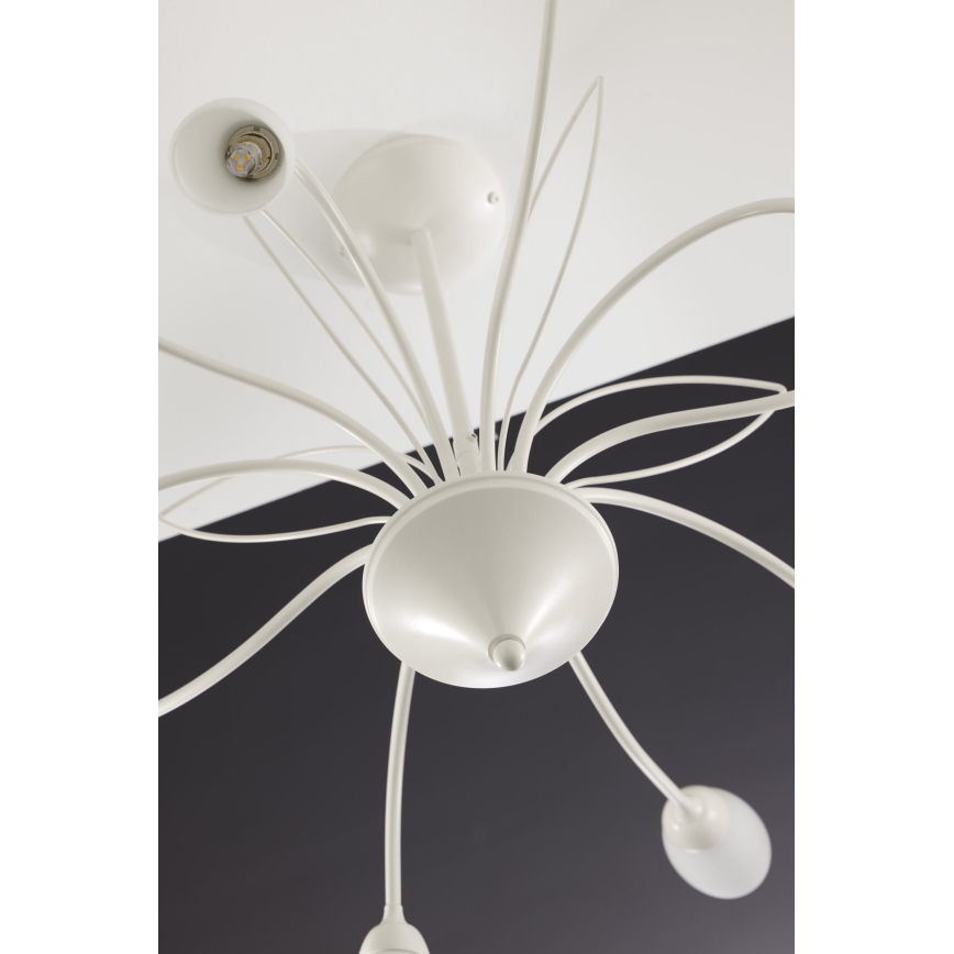 Jupiter 2061 - Lustre sur tige GLORIOSA 10xG9/14W/230V crème