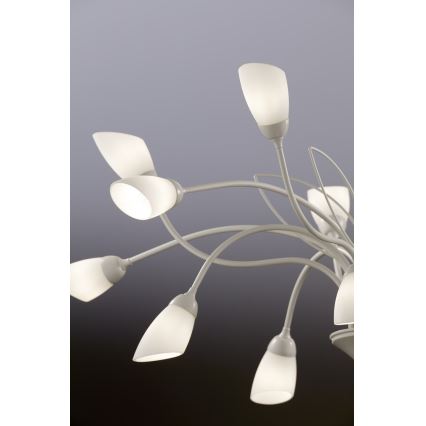 Jupiter 2062 - Lustre suspendu sur chaîne GLORIOSA 15xG9/14W/230V crème