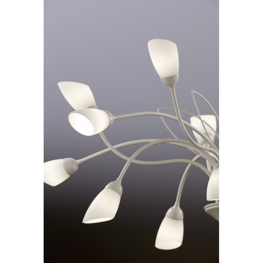 Jupiter 2062 - Lustre suspendu sur chaîne GLORIOSA 15xG9/14W/230V crème