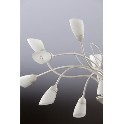 Jupiter 2062 - Lustre suspendu sur chaîne GLORIOSA 15xG9/14W/230V crème