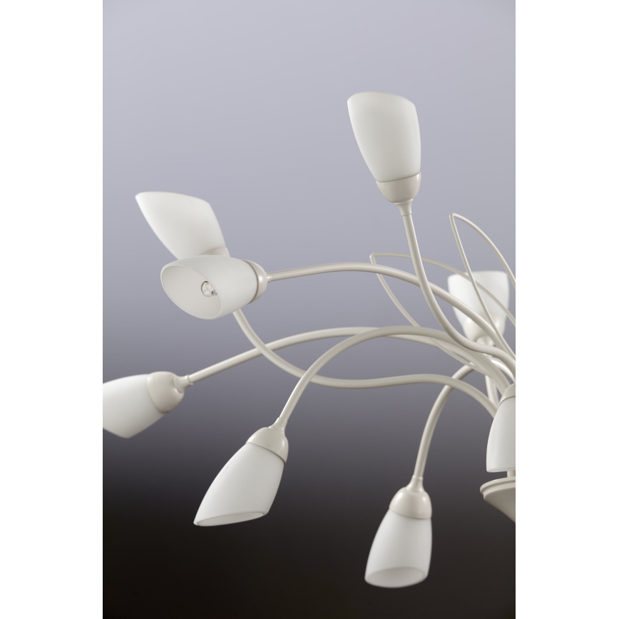 Jupiter 2062 - Lustre suspendu sur chaîne GLORIOSA 15xG9/14W/230V crème