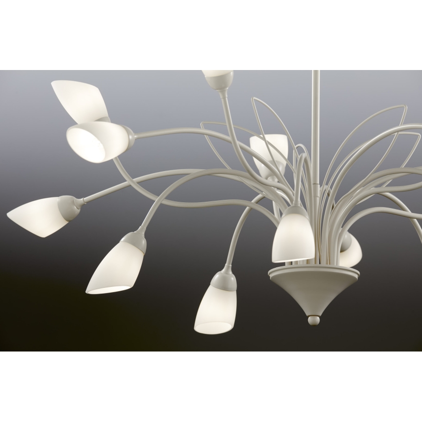 Jupiter 2062 - Lustre suspendu sur chaîne GLORIOSA 15xG9/14W/230V crème