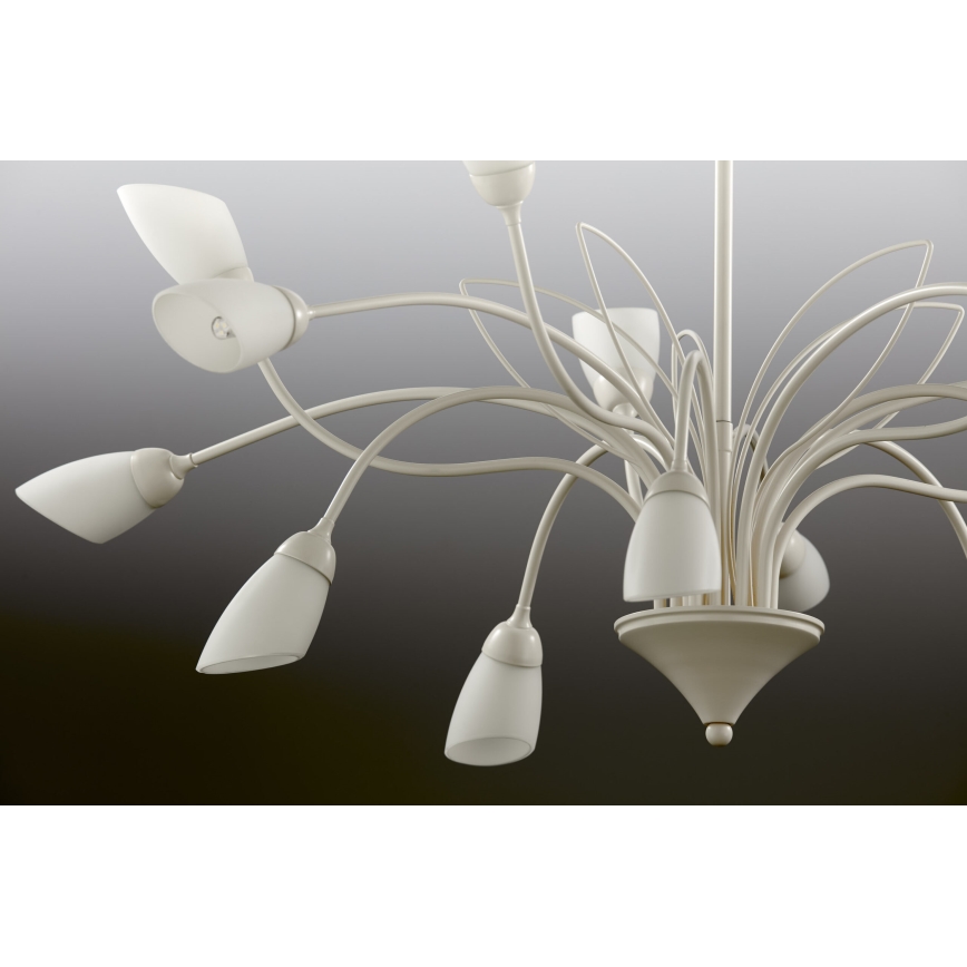 Jupiter 2062 - Lustre suspendu sur chaîne GLORIOSA 15xG9/14W/230V crème