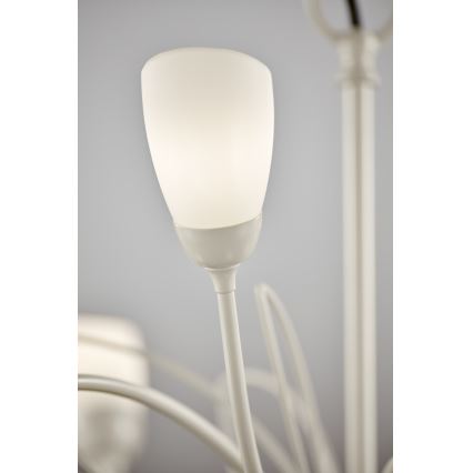 Jupiter 2062 - Lustre suspendu sur chaîne GLORIOSA 15xG9/14W/230V crème
