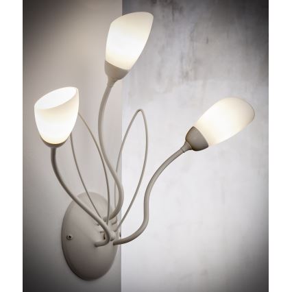 Jupiter 2064 - Applique murale GLORIOSA 3xG9/14W/230V crème