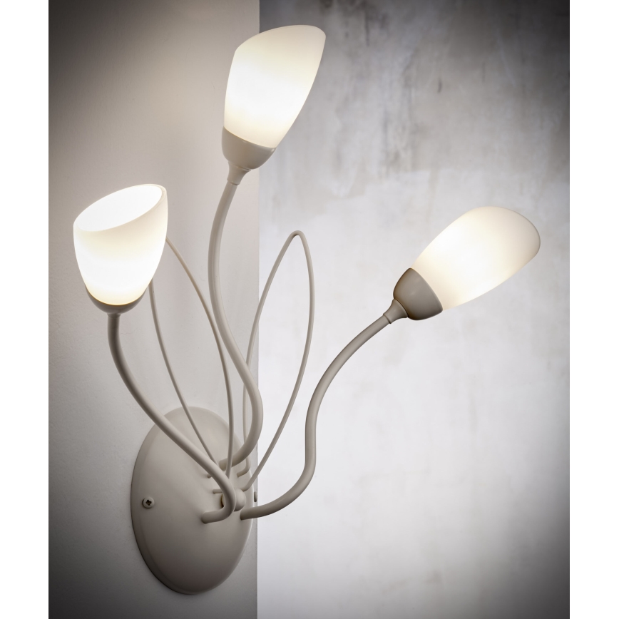 Jupiter 2064 - Applique murale GLORIOSA 3xG9/14W/230V crème