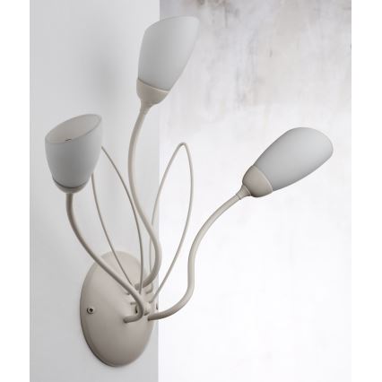 Jupiter 2064 - Applique murale GLORIOSA 3xG9/14W/230V crème