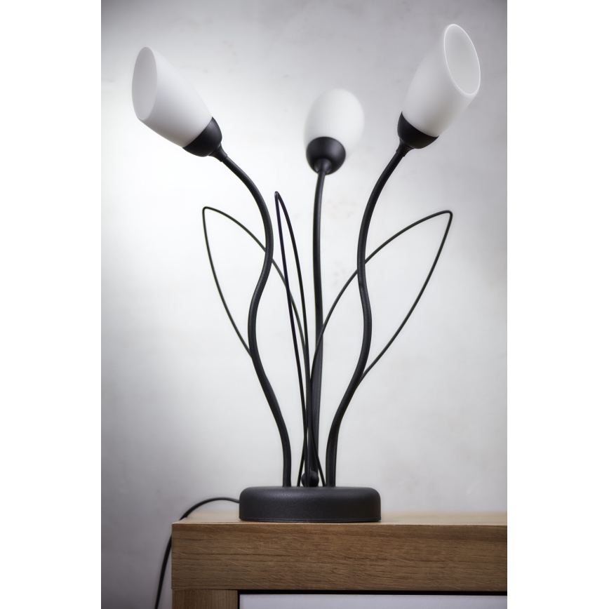 Jupiter 2065 - Lampe de table GLORIOSA 3xG9/14W/230V noire