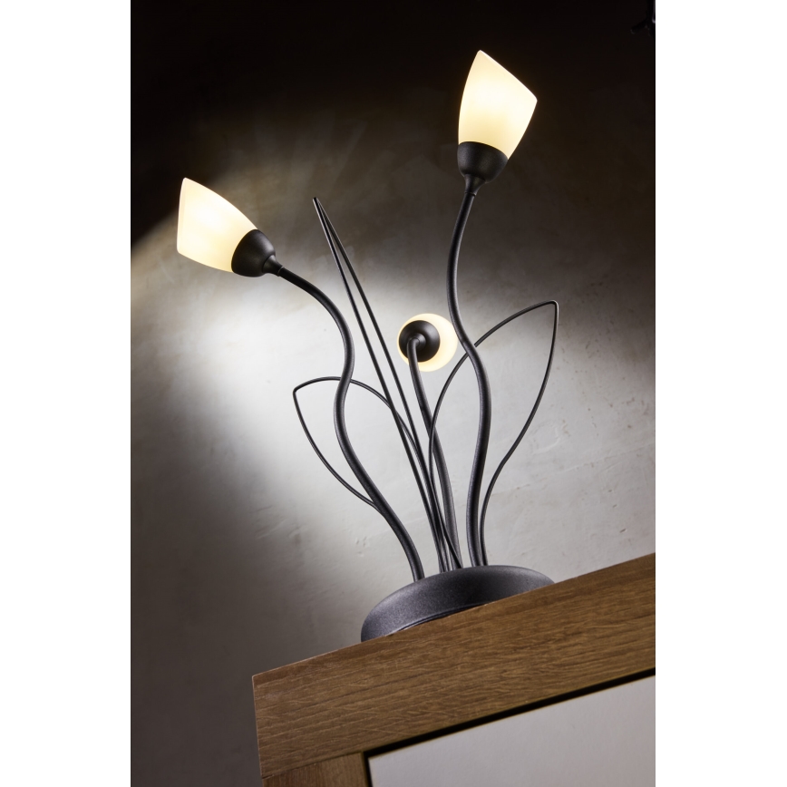 Jupiter 2065 - Lampe de table GLORIOSA 3xG9/14W/230V noire