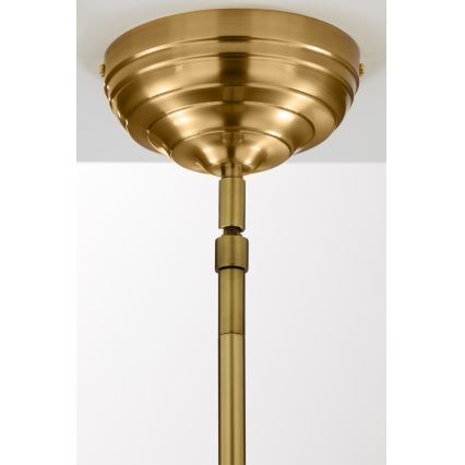 Jupiter 2073 - Suspension sur tige PLATINO 1xE27/15W/230V vert/doré