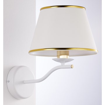 Jupiter 2086 - Applique murale SAMBA 1xE27/15W/230V blanche/dorée