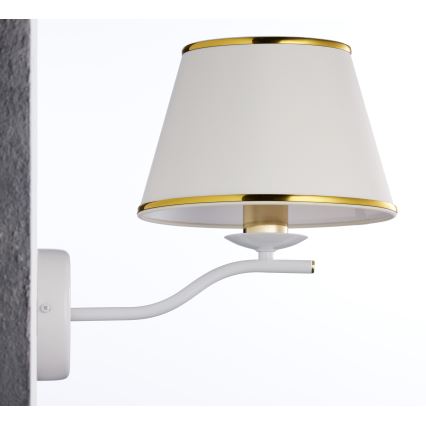 Jupiter 2086 - Applique murale SAMBA 1xE27/15W/230V blanche/dorée