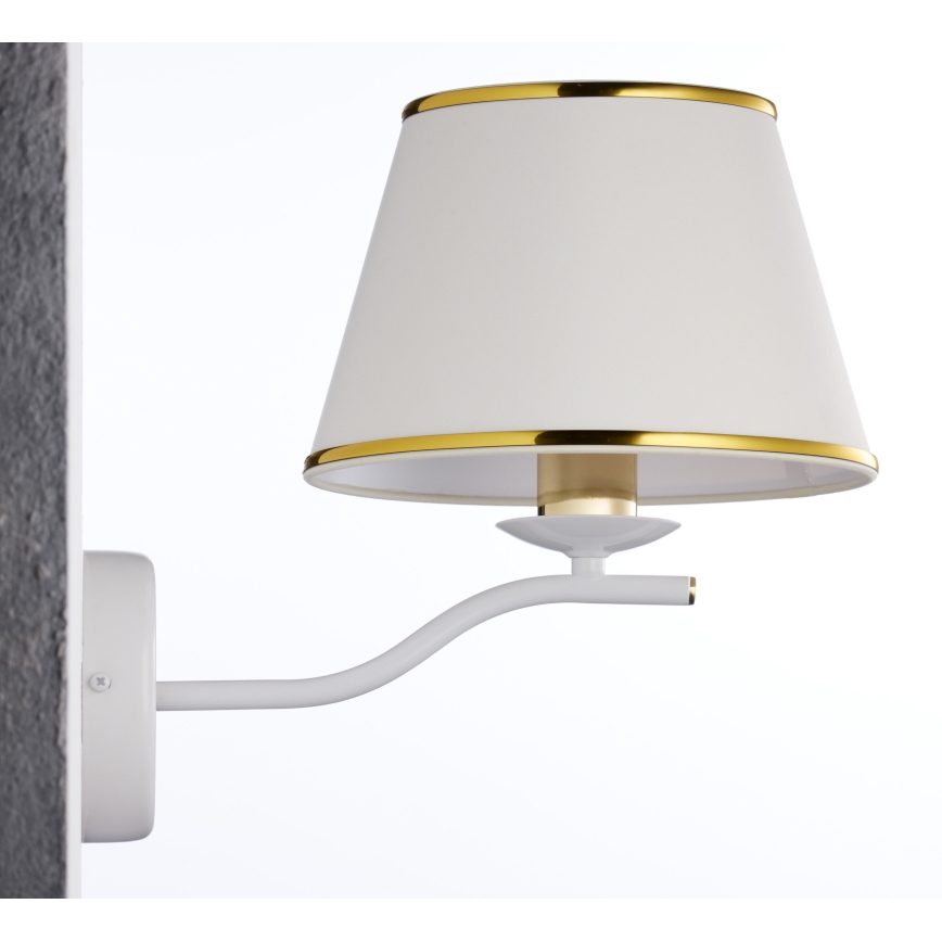 Jupiter 2086 - Applique murale SAMBA 1xE27/15W/230V blanche/dorée