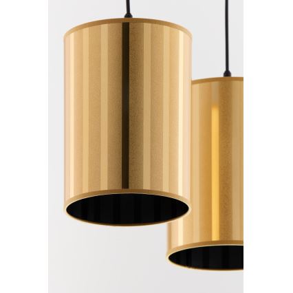 Jupiter 2091 - Suspension CORTINA sur câble 2xE27/15W/230V doré/noir