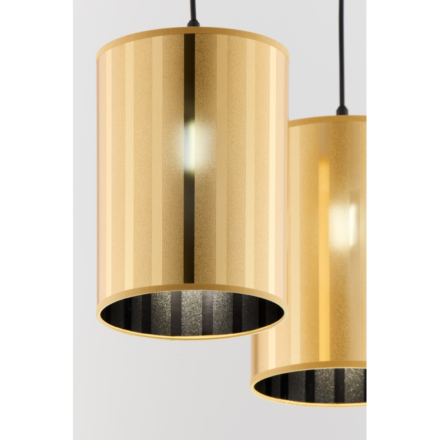 Jupiter 2091 - Suspension CORTINA sur câble 2xE27/15W/230V doré/noir