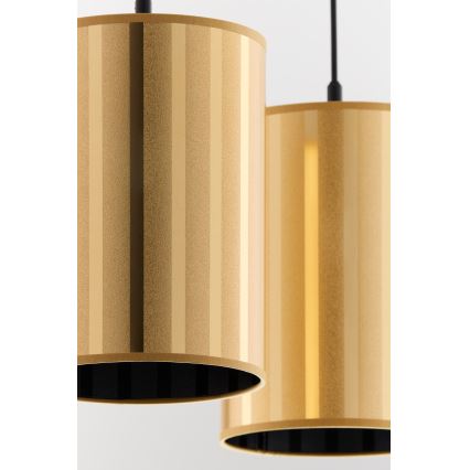 Jupiter 2091 - Suspension CORTINA sur câble 2xE27/15W/230V doré/noir