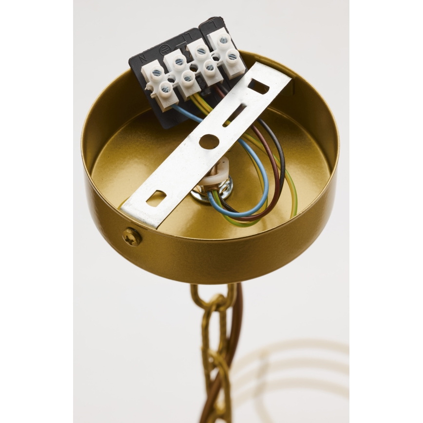 Jupiter 2094 - Lustre sur chaîne ARTHUR 5xE27/15W/230V bleu/doré